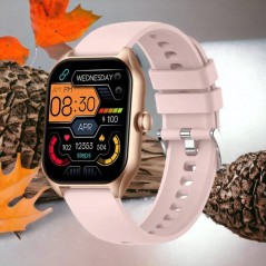 Reloj Inteligente Smartwatch Deportivo Mujeres Rosa IT40